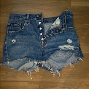 Distressed Denim Women's Shorts
